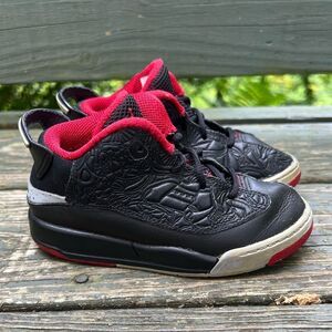 Nike Air Jordan Dub Zero Black Cement Sneakers Shoes Size 9C Toddlers Kids